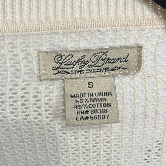 Lucky Brand Cream cardigan, size small. Excellent condition! - Picture 6 of 6